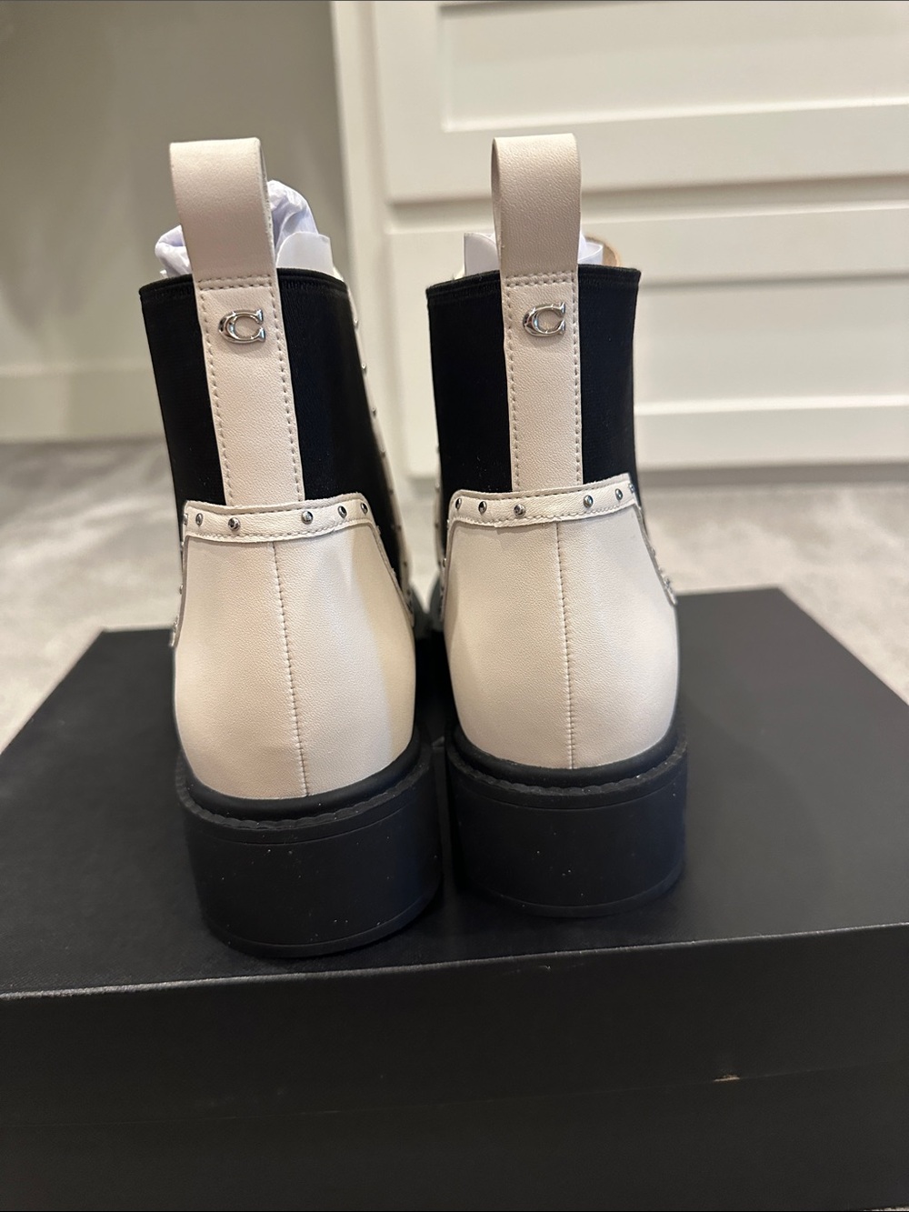 Coach Lory Bootie in color Chalk. Women’s Size 11 NEVER WORN-OPEN TO OFFERS - Picture 3 of 5